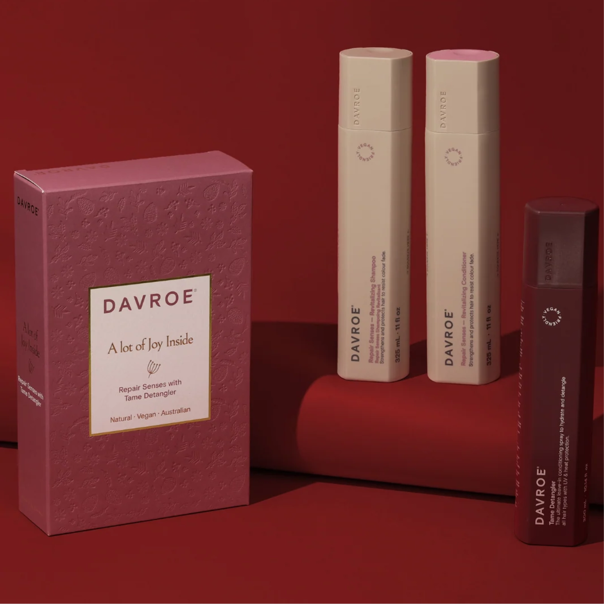 Різдвяний набір для відновлення волосся Xmas Repair Trio Pack DAVROE — фото 2