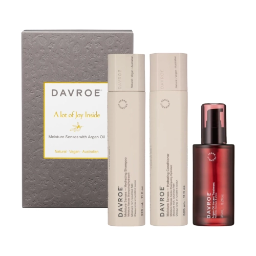 Різдвяний набір для зволоження волосся Xmas Moisture Trio Pack DAVROE