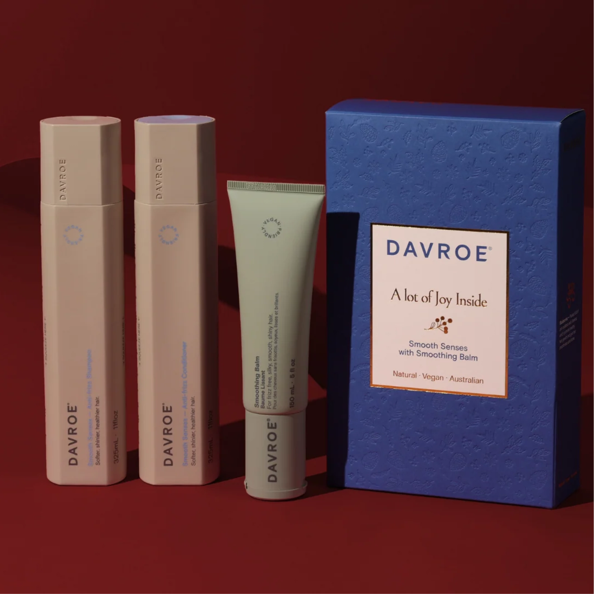 Різдвяний набір для гладкості волосся Xmas Smooth Trio Pack DAVROE — фото 2
