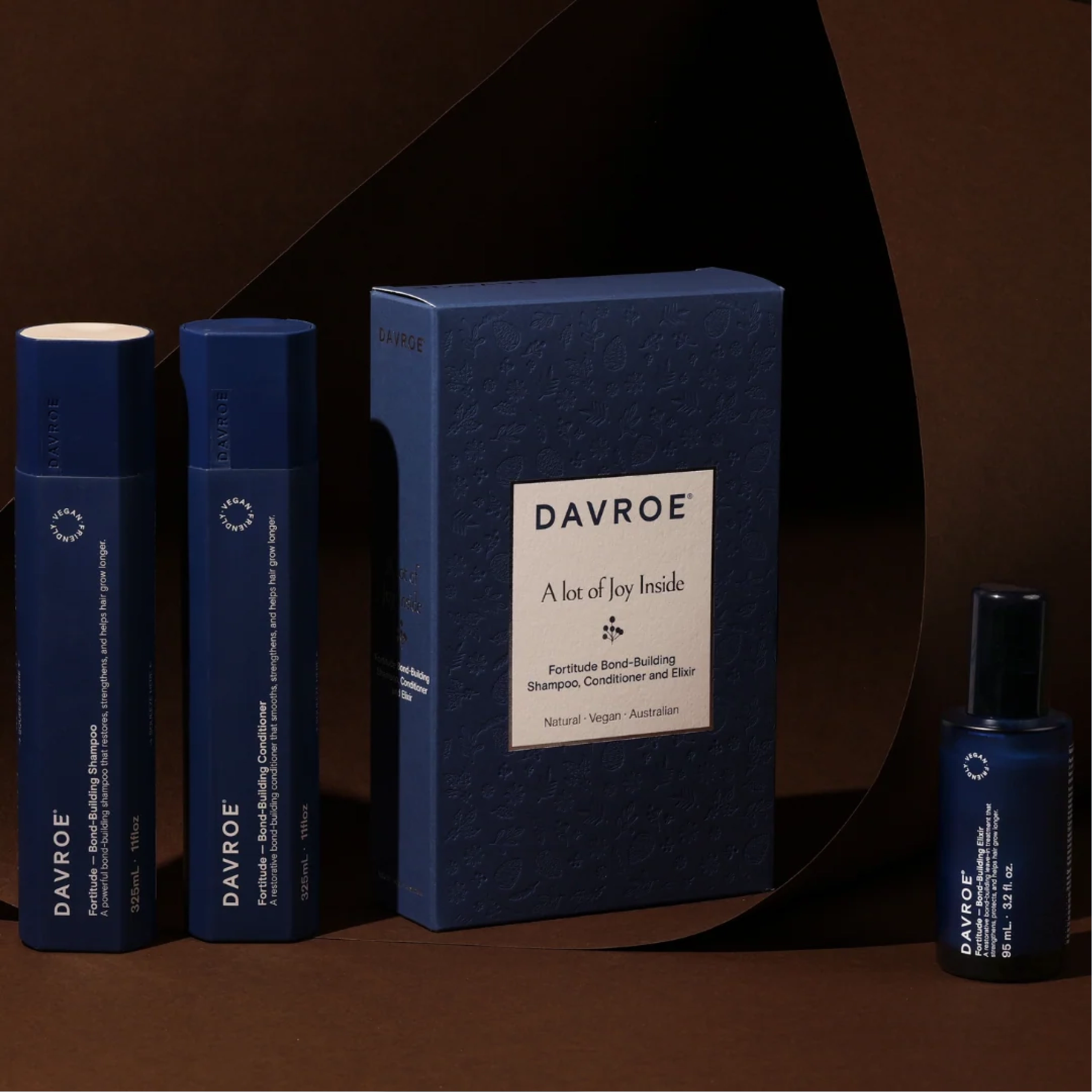 Різдвяний набір для зміцнення волосся Xmas Fortitude Trio Pack DAVROE — фото 2