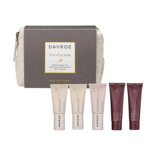 Різдвяний набір для зволоження волосся у тревел-форматі Xmas Moisture Travel Pack DAVROE
