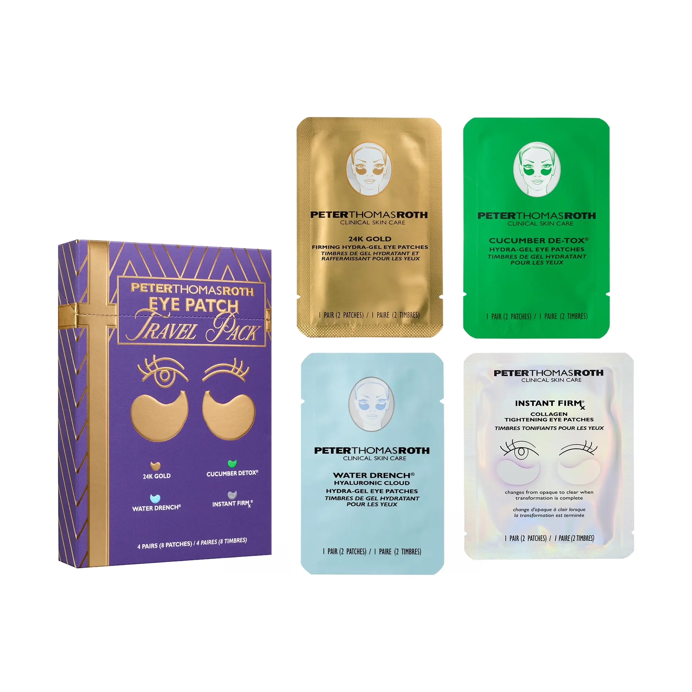 Лімітований тревел-набір патчів для шкіри навколо очей Eye Patch Travel Pack PETER THOMAS ROTH